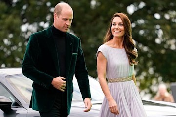 Prince William and Kate Middleton arrive at the 2021 Earthshot Awards