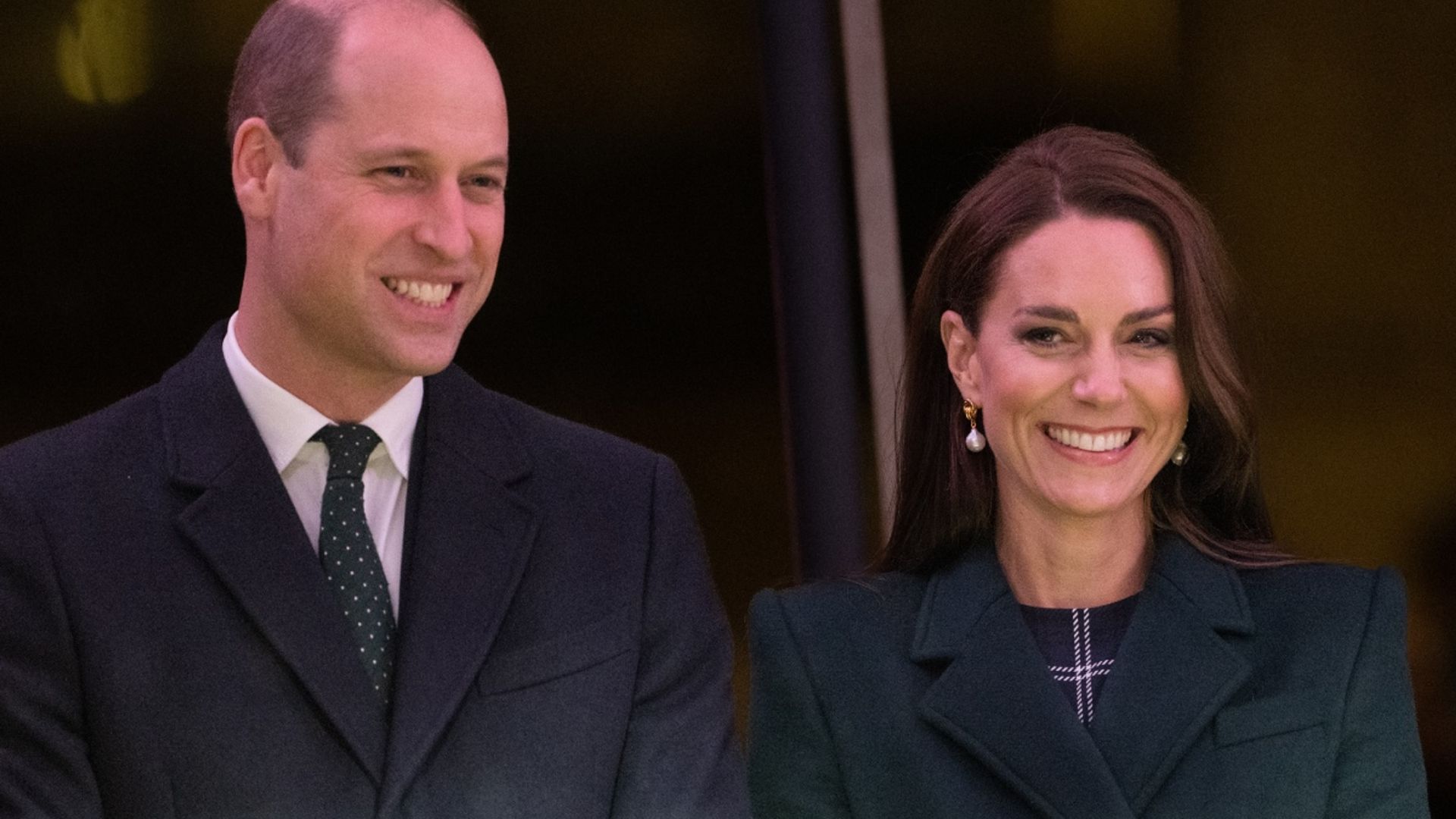 Prince William And Kate Middleton Endure Pouring Rain In Boston Watch