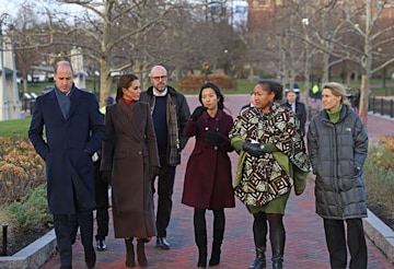 Trivdaily - Prince William And Princess Kate Inundated With Support After Sharing Personal Photo From Boston 58 The Prince And Princess Of Wales With Boston Mayor Michelle Wu, Reverend Mariama White-Hammond And Lisa Wieland In Boston