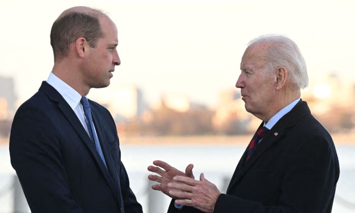 President Biden jokes with Prince William about Boston's weather
