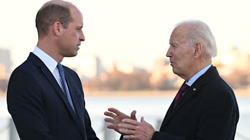 Prince William expresses 'thanks to America' as he meets President Biden