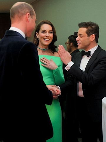Trivdaily - Prince William And Princess Kate Join David Beckham For Star-Studded Earthshot Prize 64 Princess Kate Laughs With Rami Malek