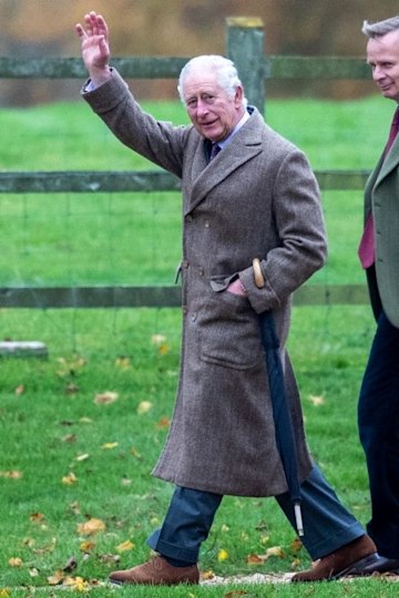 King Charles puts on brave face as he attends church at Sandringham in ...