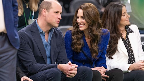 Prince William and Princess Kate's flirty moment you might have missed from Boston royal tour - video