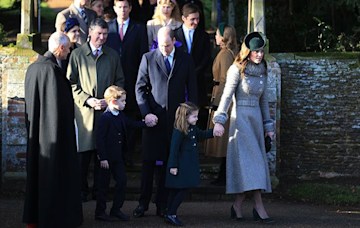 Royal family leaving church on Christmas Day 2019