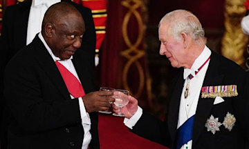 King Charles hosts South Africa state banquet in November 2022