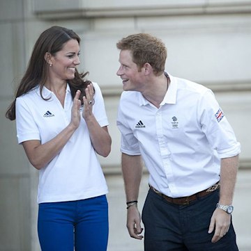 kate middleton prince harry olympic torch 2012