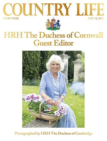 Queen Consort Camilla on the cover of country life