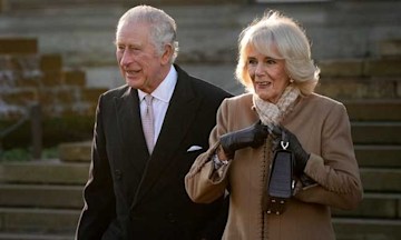 King Charles and Queen Consort Camilla at Bolton Town Hall