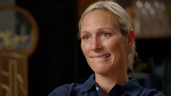 zara tindall seen in tears as she takes part in husband mike tindall's new podcast