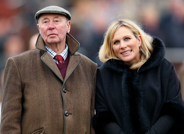 zara tindall pictured with owner trevor hemmings