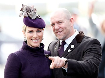 zara tindall and mike tindall pose side by side smiling