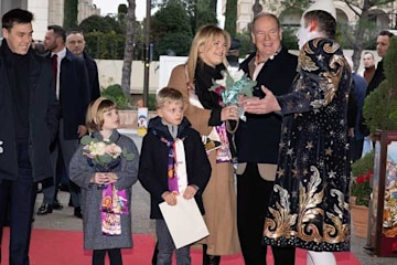 Prince Albert and twins attend the circus