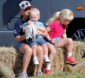 Mia, Lena and Lucas Tindall at Festival of British Eventing 2022
