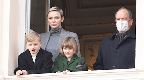 Prince Albert wears face mask as he reunites with Princess Charlene and their children