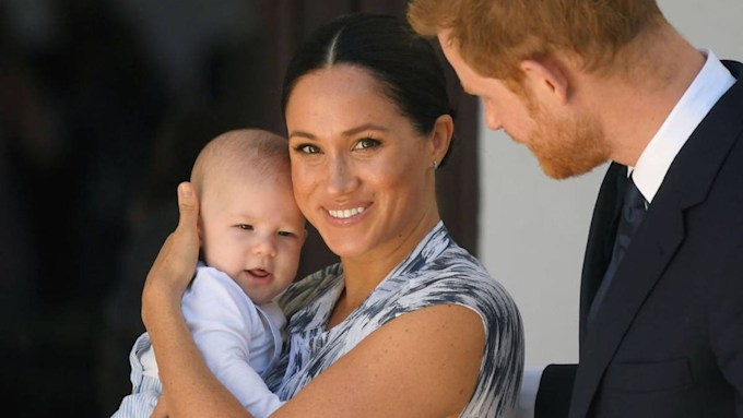 Meghan Markle and Prince Harry cradle son Archie as a baby