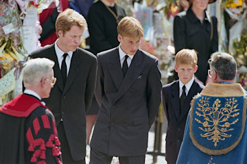 Trivdaily - Inside Charles Spencer'S Relationship With Prince William And Prince Harry: Photos 59 Charles Spencer Looks At Prince William And Prince Harry At Princess Diana'S Funeral