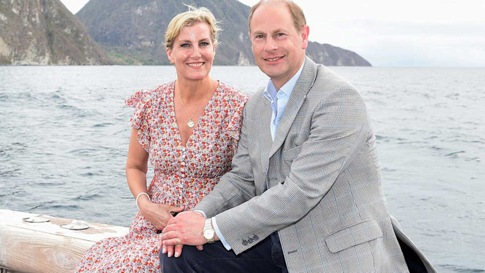The Earl and Countess of Wessex in Saint Lucia