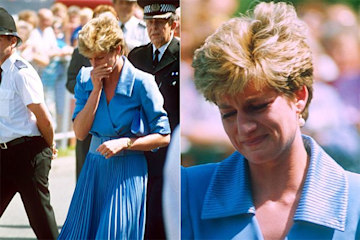 Princess Diana crying