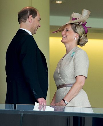 Sophie Wessex and Prince Edward smile at each other as they make eye contact