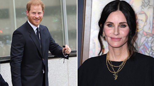 Prince Harry reunites with Courteney Cox for first time since Spare revelations