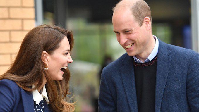 prince william and kate middleton laughing together