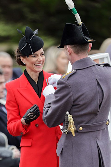TrivDaily - Princess Kate joins Prince William as he makes debut in new role 57 Princess of Wales receives traditional leek at St David's Day parade