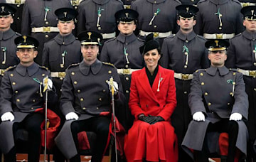 TrivDaily - Princess Kate joins Prince William as he makes debut in new role 59 Prince and Princess of Wales pose with the Welsh Guards