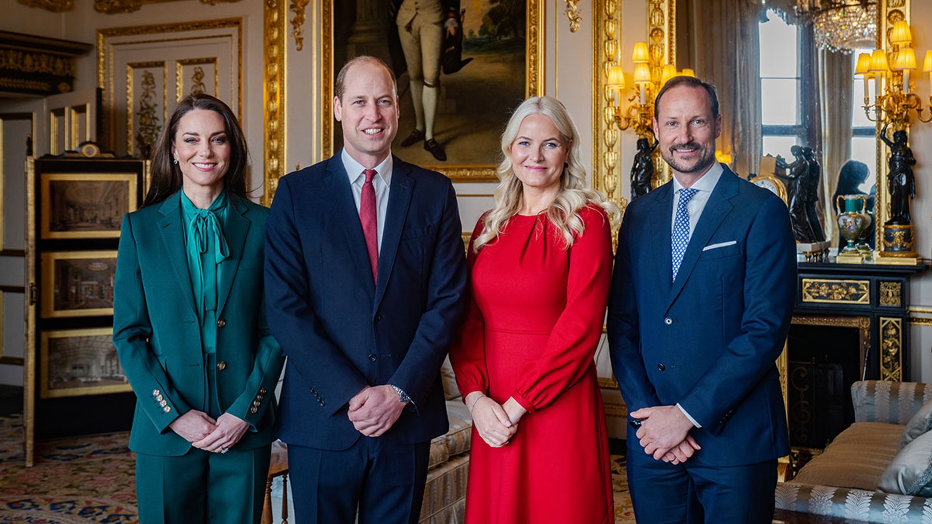 Kate Middleton og prins William gjenforenes med den norske kongefamilien – se bilder
