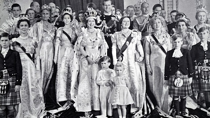 Royal family at 1953 Coronation