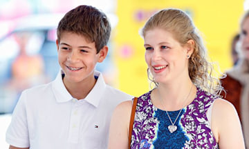 lady louise windsor and brother james viscount severn smile in photograph together