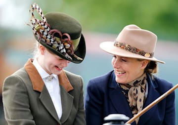 lady louise windsor laughing with her mother sophie wessex
