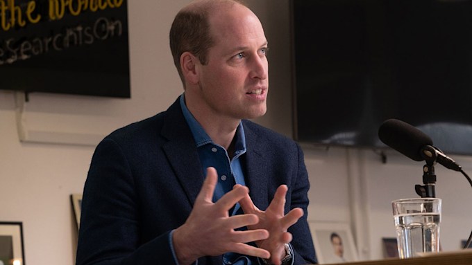 Prince William appears on Red Nose Day