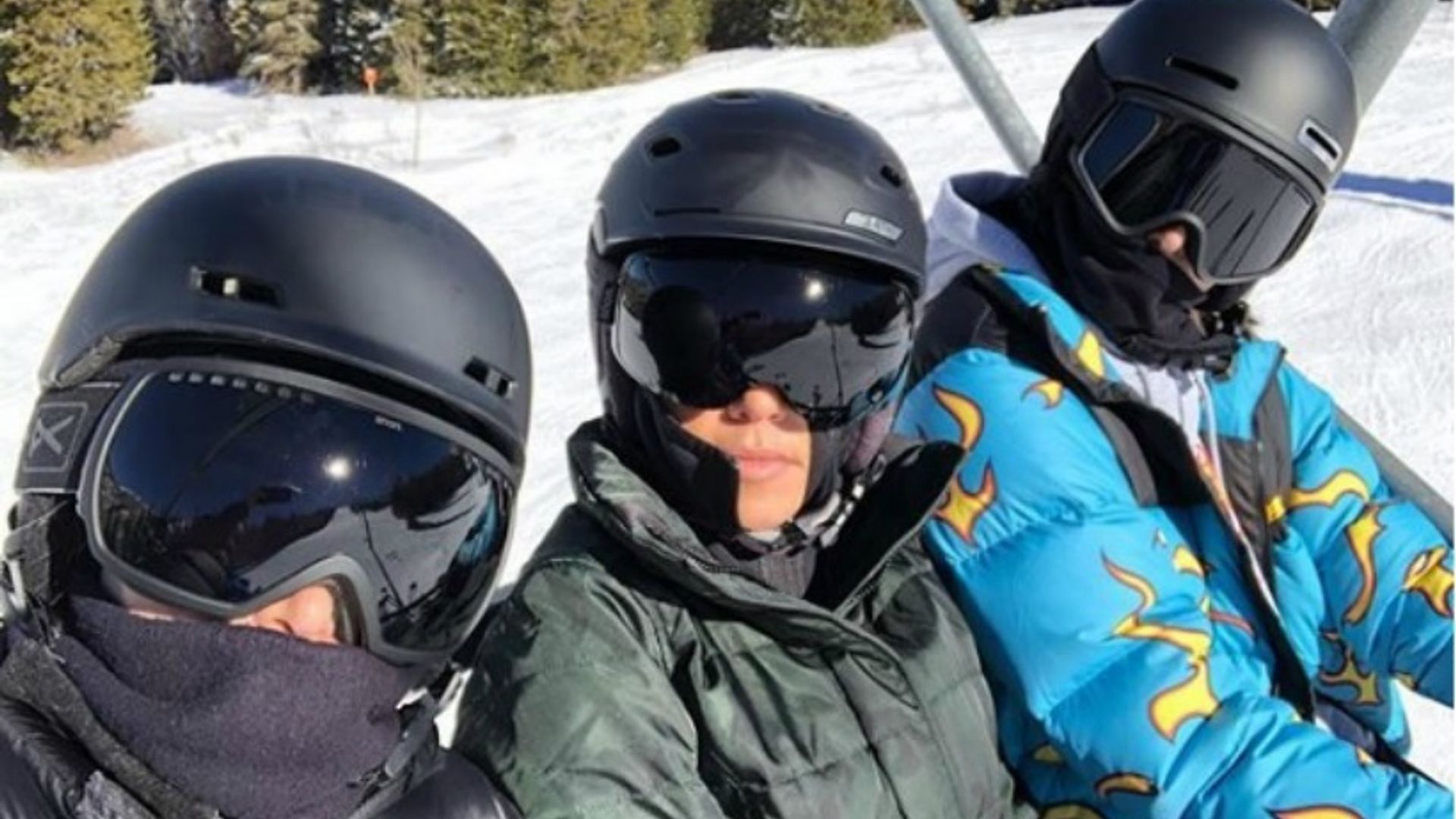 Kourtney and Kim Kardashian enjoy ski break in Utah with sister Kendall