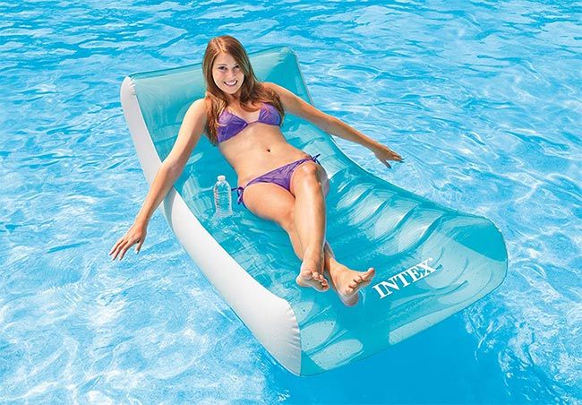 Luxury Inflatable Pool Lounger Pool Intex Chair Summer Beach Bed Play Toy Game 