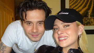 David and Victoria Beckham's son Brooklyn and Nicola Peltz meet Pope