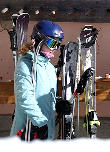 Lady Louise Windsor with skis