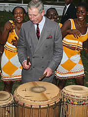 Charles picks up the beat in Sierra Leone | HELLO!